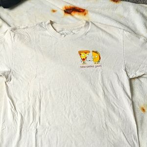 Taco and pizza graphic